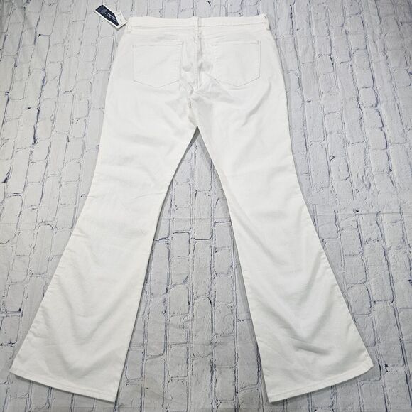 Old Navy WOMENS SIZE 16 Stay White Micro Flare Mid Rise Stretch Denim Jeans - Picture 7 of 11
